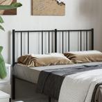 vidaXL Hoofdbord metaal zwart 120 cm, Verzenden, Nieuw, Zwart, Metaal