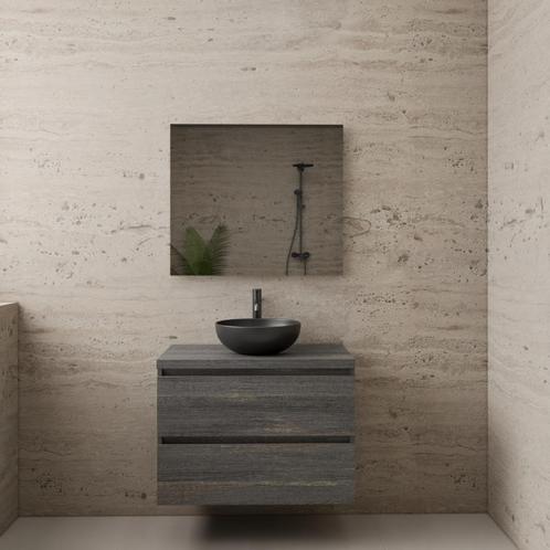 ACTIE BWS Badmeubel | Paris | Frey Oak | 80 cm | met, Doe-het-zelf en Verbouw, Sanitair, Bad, Nieuw, Ophalen of Verzenden