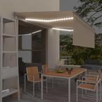 vidaXL Luifel automatisch met rolgordijn LED windsensor 4x3, Verzenden, Nieuw
