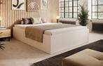 Meubella | Tweepersoonsbed bed 160x200 wit 2persoonsbed, Huis en Inrichting, Slaapkamer | Bedden, Nieuw, 160 cm, Modern, Tweepersoons