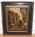 Carl Spitzweg (1808-1885), Navolger van - Calle con carruaje, Antiek en Kunst, Kunst | Schilderijen | Klassiek