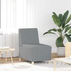 vidaXL Bankstoel zonder armleuningen 55 cm stof lichtgrijs, Huis en Inrichting, Banken | Bankstellen, Verzenden, Nieuw, Stof