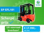 Heftruck 1800 kg, op voorraad en 5 jaar garantie op de accu!, Heftruck, 1000 tot 2000 kg, Elektrisch, Verzenden