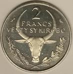 Madagascar Madagaskar Km E7 2 Francs 1965 Essay Zebu, Verzenden