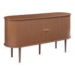 Sideboard Mapia dressoir 140x40x75 cm walnootkleurig [en.cas, Verzenden, Nieuw