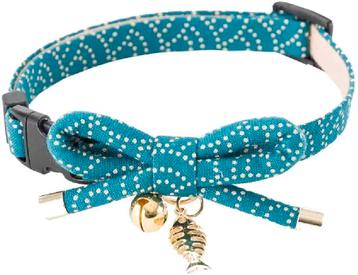 Necoichi Zen kattenhalsband - kattenbandje met vis bedel... beschikbaar voor biedingen