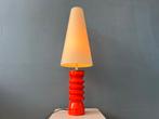 Large Red Space Age Flower Ceramic Mid Century Table Lamp, Ophalen of Verzenden, Nieuw