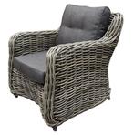 Barakaldo premium lounge tuinstoel grijs, Tuin en Terras, Tuinstoelen, Ophalen of Verzenden, Nieuw, Wicker