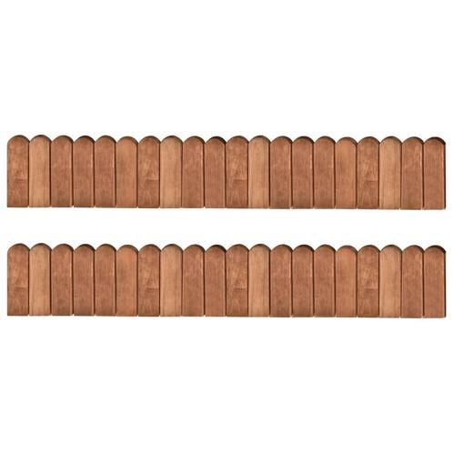 vidaXL Gazonranden 2 st 120 cm geïmpregneerd grenenhout, Tuin en Terras, Overige Tuin en Terras, Nieuw, Verzenden