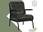 Leren fauteuil Ahead - Granada Graphite (donkergrijs), Huis en Inrichting, Fauteuils, Bohemian, Eigentijds, Industrieel, Klassiek, Modern, Retro, Romantisch, Scandinavisch, Vintage