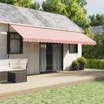 vidaXL Vervangingsdoek voor luifel gestreept 6x3 m rood en, Tuin en Terras, Verzenden, Nieuw