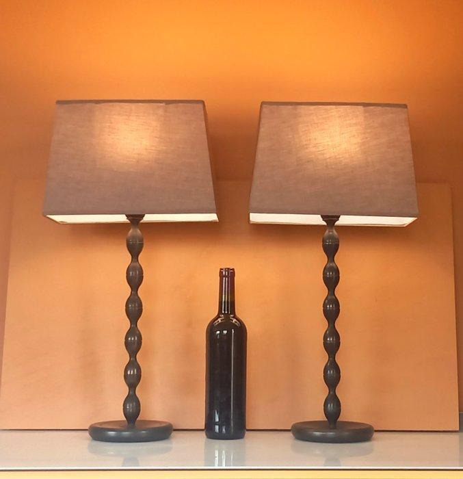 IKEA - Lamp - Ekarp - Metaal, Textiel - Paar tafellampen, Antiek en Kunst, Kunst | Designobjecten