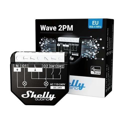 Shelly Qubino Wave 2PM - dubbele inbouwschakelaar, Doe-het-zelf en Verbouw, Elektra en Kabels
