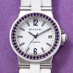 Bvlgari - Bulgari Diagono Purple Bezel - DG 35 S - Dames -, Sieraden, Tassen en Uiterlijk, Horloges | Heren, Nieuw