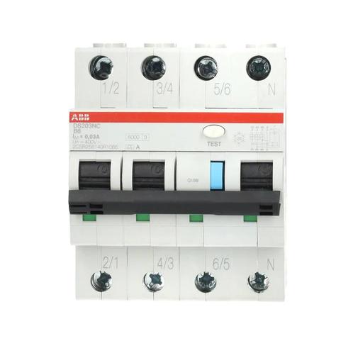 ABB aardlekautomaat 3-polig+nul 20A C-kar 300mA, Doe-het-zelf en Verbouw, Zonnepanelen en Toebehoren, Ophalen of Verzenden