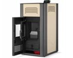 Pelletkachel cv - 17 kW - 30kg pellettank - creme zwart, Huis en Inrichting, Kachels, Ophalen of Verzenden, Nieuw