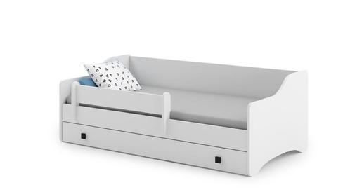 Compleet kinderbed met lade en matras - Wit - 160x80cm -..., Kinderen en Baby's, Kinderkamer | Bedden, Nieuw, Ophalen of Verzenden