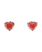 Oorstekers - 14 karaat Witgoud - 2.32ct. tw. Roze Diamant