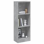 vidaXL Boekenkast met 3 schappen 40x24x109 cm bewerkt hout, Minder dan 50 cm, Verzenden, 100 tot 150 cm, Nieuw