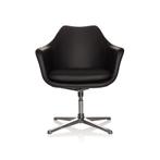 Loungestoel | Kunstleder | Zwart | Artemia, Verzenden, Nieuw