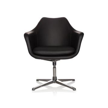 Loungestoel | Kunstleder | Zwart | Artemia beschikbaar voor biedingen
