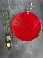 Vintage wandplakette Azteken-kalender & rituële dolk –