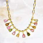 Zonder Minimumprijs - Halsketting Zilver - Tourmaline -, Sieraden, Tassen en Uiterlijk, Kettingen, Nieuw