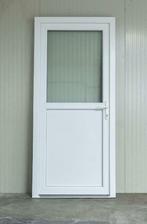 Kunststof deur buitendeur achterdeur schuurdeur met kozijn, Doe-het-zelf en Verbouw, Deuren en Horren, Nieuw, Glas, 80 tot 100 cm