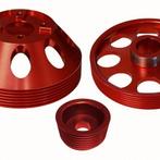 Torque Solution Lightweight WP/Crank/Alt Pulley Combo (Red):, Ophalen of Verzenden, Nieuw