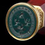 SIBTHORP FAMILY CREST DESK SEAL IN 18KT GOLD - Zegel