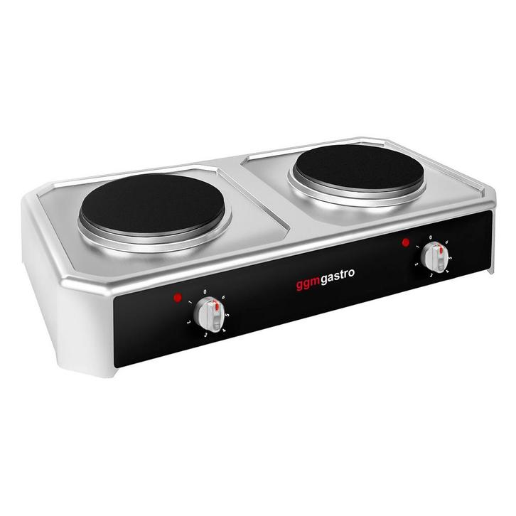 GGM Gastro | Elektrisch fornuis – tafelmodel - 4,0kW - 2 |, Witgoed en Apparatuur, Fornuizen, Inbouw, Nieuw, Verzenden