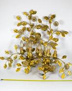 Wandkandelaar (2) - goudkleurig brons - Applicatie met, Antiek en Kunst, Curiosa en Brocante