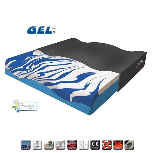 Rolstoelkussen GelSeat | 48 x 42 x 8 cm | Anti-decubitus | M, Diversen, Rolstoelen, Ophalen of Verzenden