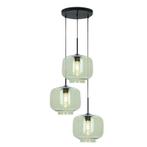 Retro hanglamp groen, Anniek, Nieuw, Ophalen of Verzenden, Glas, 75 cm of meer