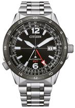 Citizen NB6046-59E Promaster Mechanical GMT horloge, Staal, Staal, Verzenden, Nieuw