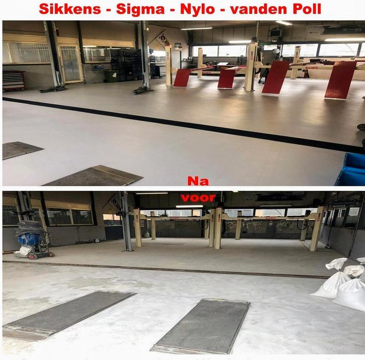 240m2 2K Epoxy WERKPLAATS vloercoating - GARAGE HEFBRUG VERF, Doe-het-zelf en Verbouw, Verf, Beits en Lak, 20 liter of meer, Wit