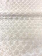 Prestigieuze damaststof in zijdenmix met wit optisch, Antiek en Kunst, Antiek | Kleden en Textiel
