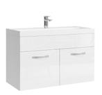 Badkamermeubel Set Paso 01 80 x 40 cm Wit Badmeubel, Verzenden, Nieuw, Wastafelkast