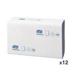 Tork Z-gevouwen handdoeken 1-laags blauw (12 stuks), Verzenden, Nieuw