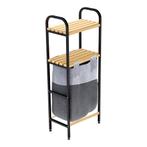 [en.casa] Badkamerrek Pello met 2 planken en 1 waszak 100x39, Huis en Inrichting, Verzenden, Nieuw