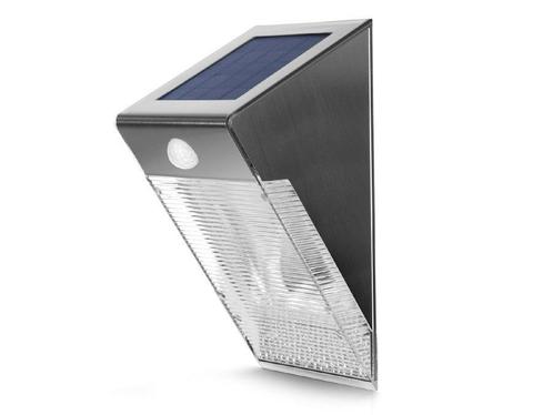 Solar LED Buitenlamp - 0.7 Watt - schemer + bewegingssensor, Tuin en Terras, Buitenverlichting, Ophalen of Verzenden