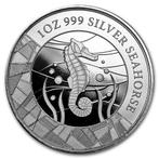 Samoan Seahorse - 1 oz 2018 (30.000 oplage), Verzenden, Losse munt, Zilver