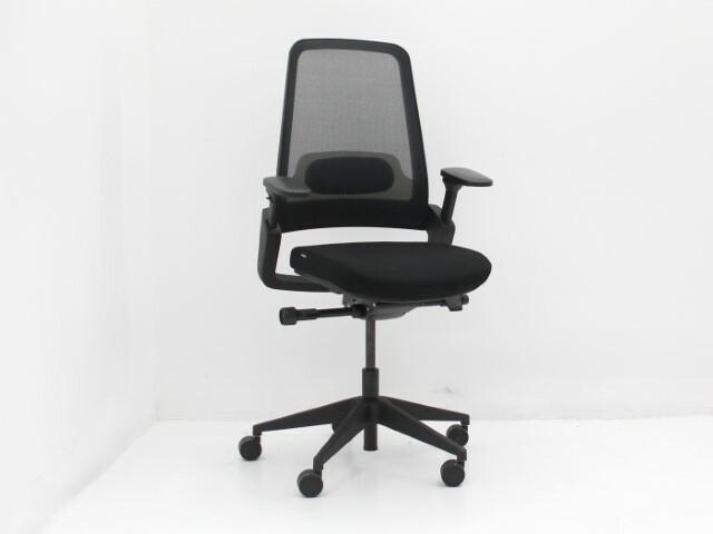 Bureaustoel Almachair Miami - zwart - netwave zwart -, Huis en Inrichting, Bureaus, Gebruikt, Ophalen of Verzenden