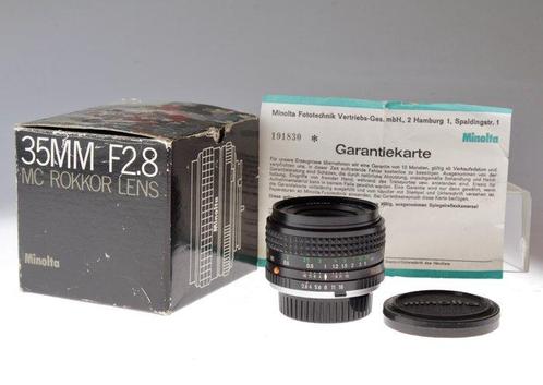 Minolta 35mm F 2,8 MC Rokkor Groothoeklens, Audio, Tv en Foto, Fotocamera's Analoog