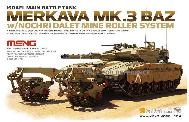 MENG-Model TS-005 Israel Main Battle Tank Merkava Mk.3 BAZ, Hobby en Vrije tijd, Modelbouw | Auto's en Voertuigen, Overige typen