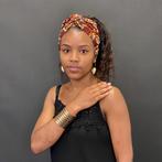 Afrikaanse stijl Bangle armband sieraad - Goud, Sieraden, Tassen en Uiterlijk, Armbanden, Nieuw, Ophalen of Verzenden