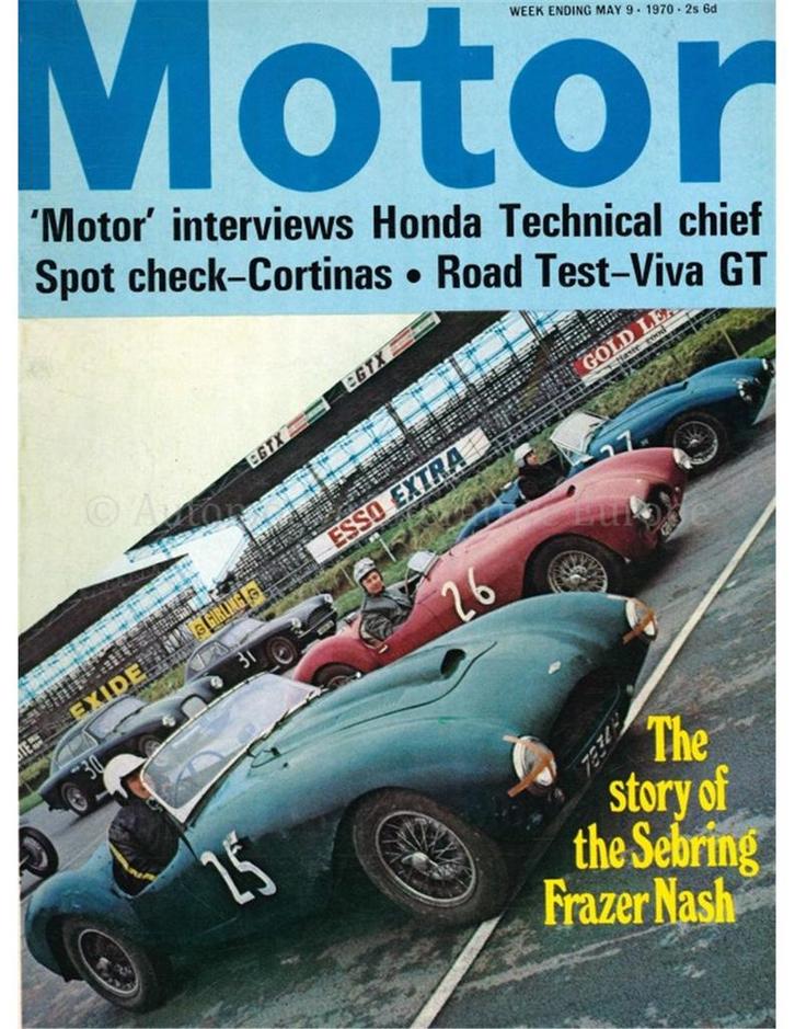 1970 MOTOR MAGAZINE 3541 ENGELS, Boeken, Auto's | Folders en Tijdschriften