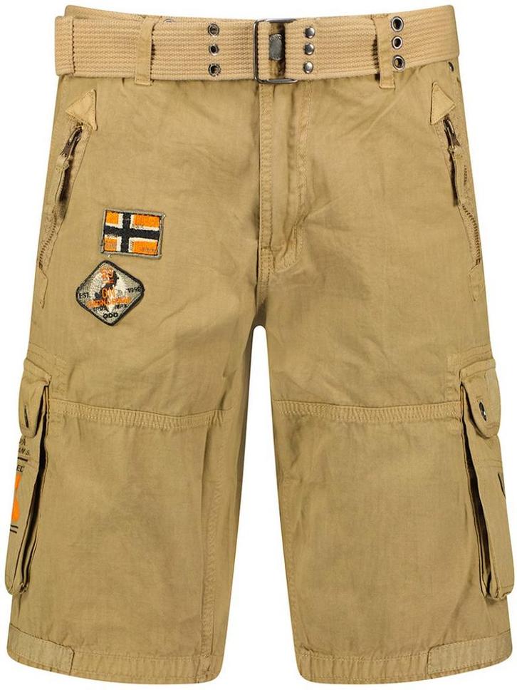 Geographical Norway Heren Korte Broek Met Riem Paintball, Kleding | Heren, Broeken en Pantalons, Beige, Nieuw, Verzenden