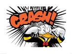 Kunstdruk Donald Duck Crash 80x60cm, Verzenden, Nieuw
