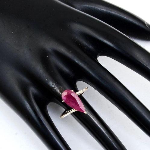 Zonder Minimumprijs - Ring - 14 karaat Geel goud - 3.27ct., Sieraden, Tassen en Uiterlijk, Ringen